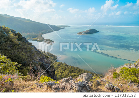 Views during the Le Morne Brabant Hike - the highest point of Mauritius Views during the Le Morne Brabant Hike - the highest point of Mauritius 117338158