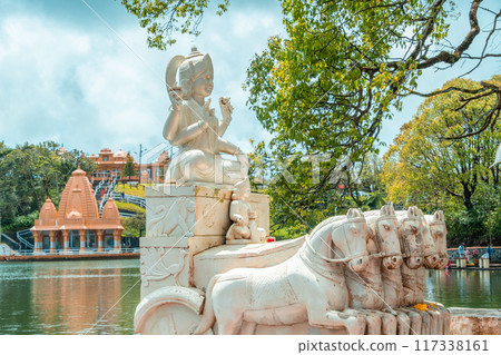 Ganga Talao or Grand Bassin in Mauritius - the biggest hundu temple outside of India Ganga Talao or Grand Bassin in Mauritius - the biggest hundu temple outside of India 117338161