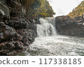 GRSE waterfall in Mauritius during a boat excursion 117338185