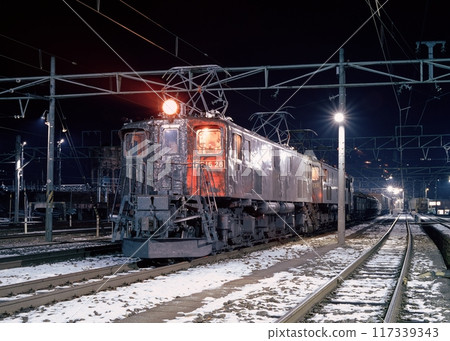 JNR Railway Train Minakami Ishiuchi EF16 Pass 28 Joetsu Border Snow Country JNR Railway Train Minakami Ishiuchi EF16 Pass 28 Joetsu Border Snow Country 117339343
