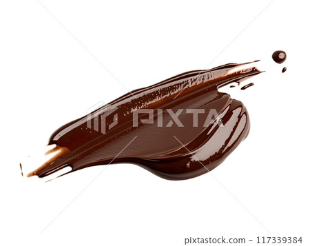 Smooth Chocolate Spread on Transparent Background Smooth Chocolate Spread on Transparent Background 117339384