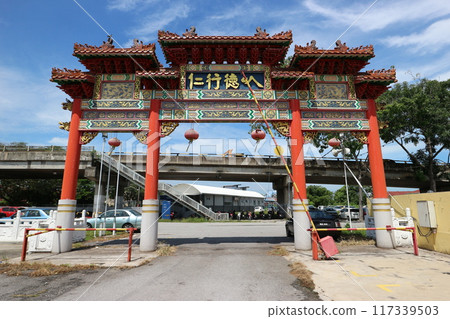 馬來西亞華人廟宇入口 馬來西亞華人廟宇入口 117339503