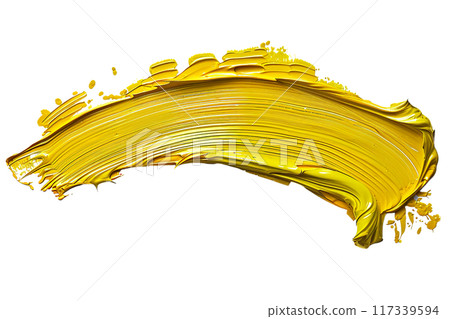 Green Paint Brushstroke PNG Transparency Isolated Art 117339594
