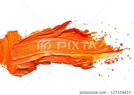 Orange Paint Brushstroke PNG Transparency Isolated Art Orange Paint Brushstroke PNG Transparency Isolated Art 117339615