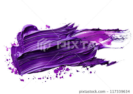Purple Paint Brushstroke PNG Transparency Isolated Art 117339634