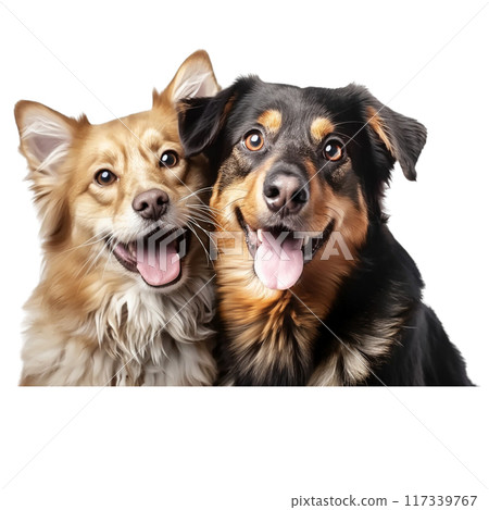 Friendly Dog and Cat Companions PNG Transparency 117339767