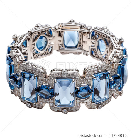 Elegant Silver Bracelet with Large Blue Gemstones PNG Transparency Elegant Silver Bracelet with Large Blue Gemstones PNG Transparency 117340303