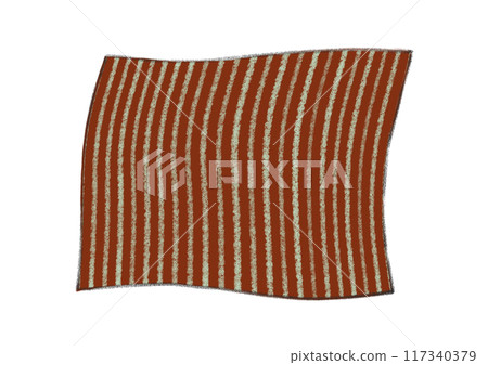 用蠟筆繪製的簡單布圖-條紋圖案 117340379