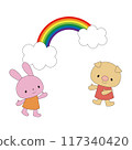 彩虹、兔子和豬 117340420