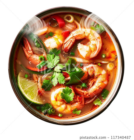Tom Yum Goong Famous Thai Dish PNG Transparency Tom Yum Goong Famous Thai Dish PNG Transparency 117340487