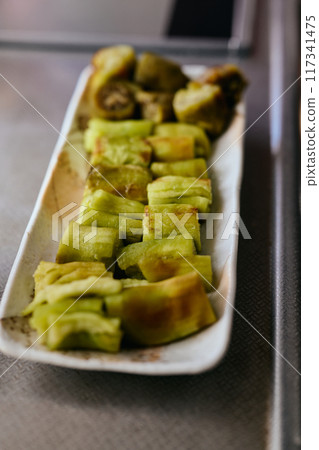 Grilled Eggplant Grilled Eggplant 117341475
