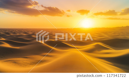 日落沙漠 日落沙漠 117341722