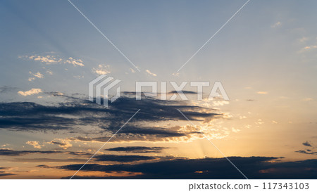 clouds on sky at sunset clouds on sky at sunset 117343103