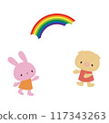 彩虹、兔子和豬 117343263