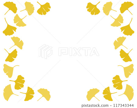 黃色銀杏框 117343344