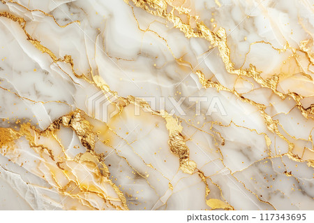 白色大理石和金箔 AI 生成圖像的抽象背景 白色大理石和金箔 AI 生成圖像的抽象背景 117343695