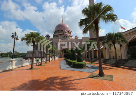 Pink Mosque and Square Pink Mosque and Square 117343897