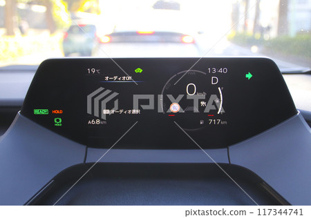 汽車儀表（混合動力汽車） 117344741