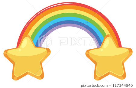 Rainbow with Golden Stars Rainbow with Golden Stars 117344840