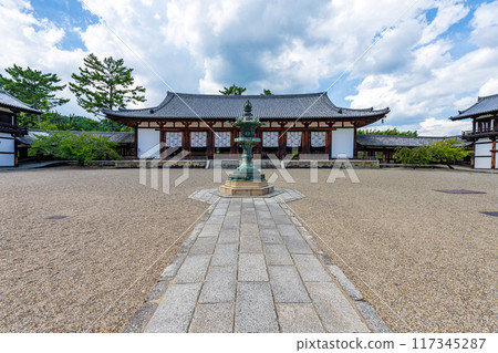 [Horyu-ji Temple] The Great Lecture Hall of Horyu-ji Temple in Nara 117345287