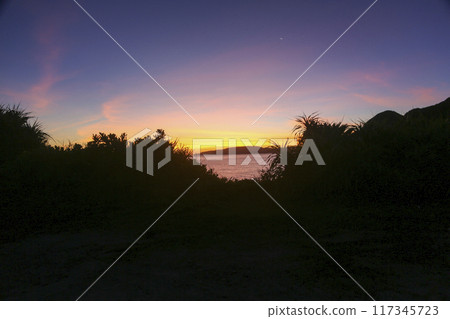 Eastern sky before sunrise 117345723