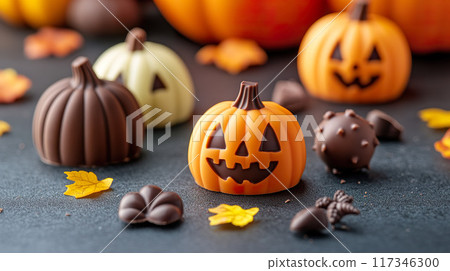 Halloween Chocolate Jack-o-Lanterns 117346300