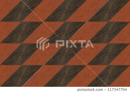 Wooden marquetry can be patterns created from the combination of wenge and walnut wood, wooden floor, parquet, cutting board, seamless texture Wooden marquetry can be patterns created from the combination of wenge and walnut wood, wooden floor, parquet, cutting board, seamless texture 117347704