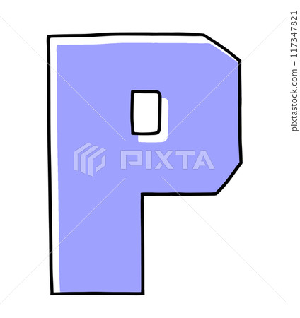 寬鬆簡約大寫字母「P」口吃版純色 寬鬆簡約大寫字母「P」口吃版純色 117347821