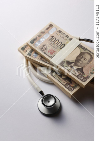 聽診器和錢 117348113