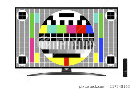 Test screen on modern oled tv 117348193