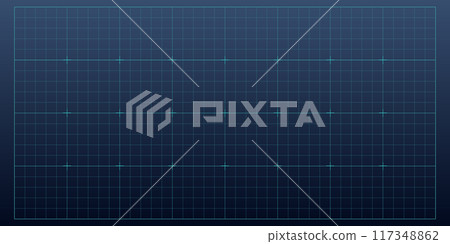 Hud grid game panel. Graph with dots, lines. Digital screen interface display, electronic grid for futuristic user system.GUI digital hi tech visor backdrop template 117348862