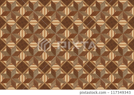 Wooden marquetry can be patterns created from the combination of pine and walnut wood, wooden floor, parquet, cutting board, seamless texture Wooden marquetry can be patterns created from the combination of pine and walnut wood, wooden floor, parquet, cutting board, seamless texture 117349343