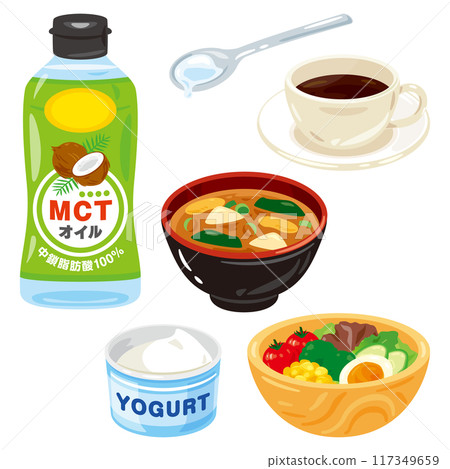 Examples of dishes that go well with MCT oil 117349659