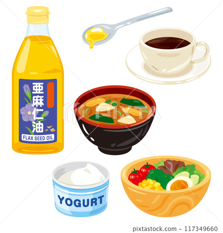 與亞麻籽油搭配的菜餚範例 117349660