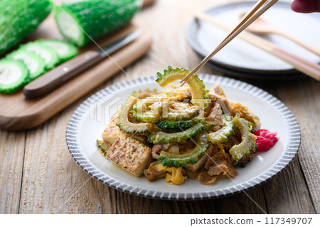 Okinawa cuisine Goya Chanpuru 117349707