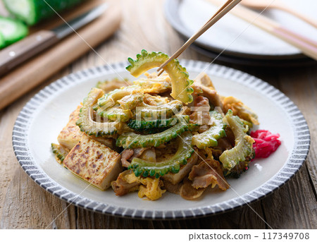 Okinawa cuisine Goya Chanpuru 117349708