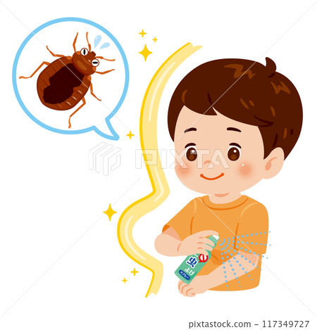 男孩用驅蟲噴霧 1 採取措施防治臭蟲 117349727