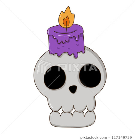 halloween decoration skull 117349739