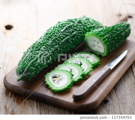 夏季蔬菜苦瓜切圖 117349763