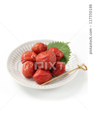 Pickled plum (pickled in shiso) 117350186