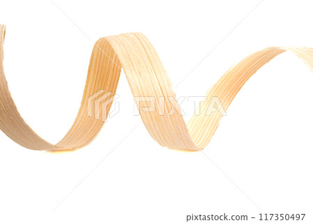 wooden sawdust slice isolated on the white wooden sawdust slice isolated on the white 117350497