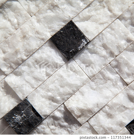 Cutting black white an grey organic marble wall rectangular, seamless lined up Cutting black white an grey organic marble wall rectangular, seamless lined up 117351344