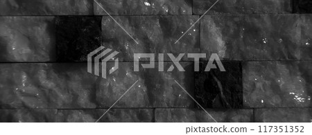 Cutting black white an grey organic marble wall rectangular, seamless lined up Cutting black white an grey organic marble wall rectangular, seamless lined up 117351352