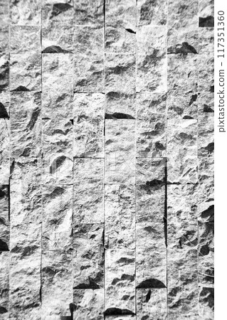 Cutting black white an grey organic marble wall rectangular, seamless lined up 117351360
