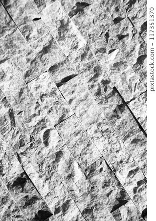 Cutting black white an grey organic marble wall rectangular, seamless lined up 117351370