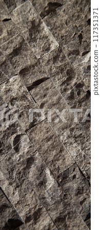 Cutting black white an grey organic marble wall rectangular, seamless lined up 117351371