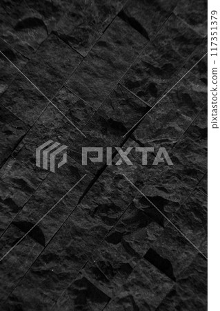 Cutting black white an grey organic marble wall rectangular, seamless lined up 117351379