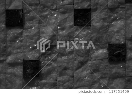 Cutting black white an grey organic marble wall rectangular, seamless lined up Cutting black white an grey organic marble wall rectangular, seamless lined up 117351409