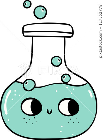 Pastel school supplies science bottle Pastel school supplies science bottle 117352778