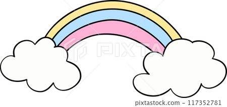 Pastel school supplies rainbow Pastel school supplies rainbow 117352781